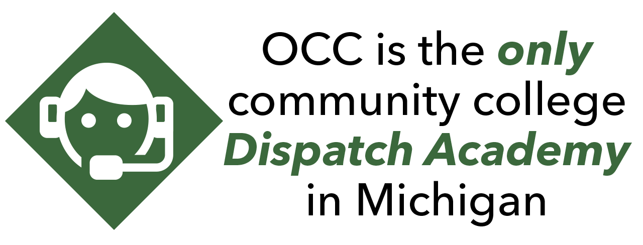 Only community college dispatch academy in Michigan