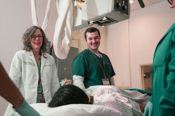 students at simulation center