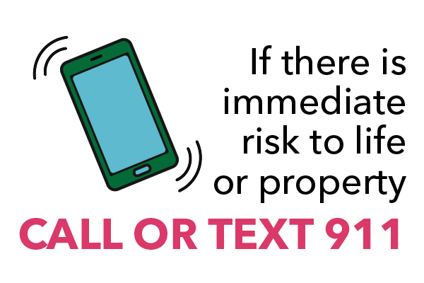 Call or text 911