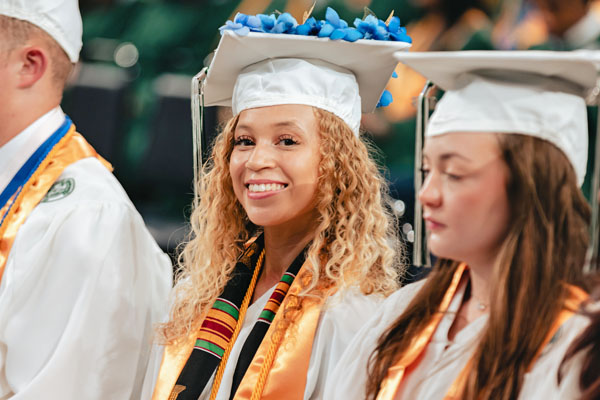 Students at Commencement 