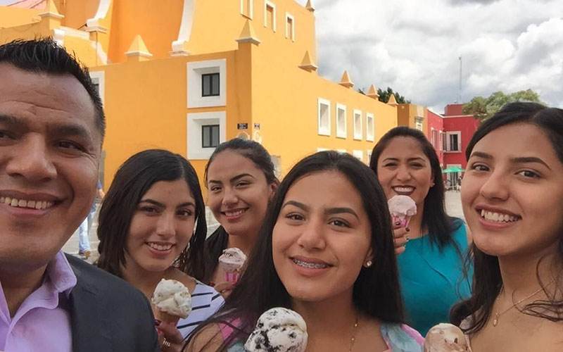 The Lezama family in Puebla, Mexico. 