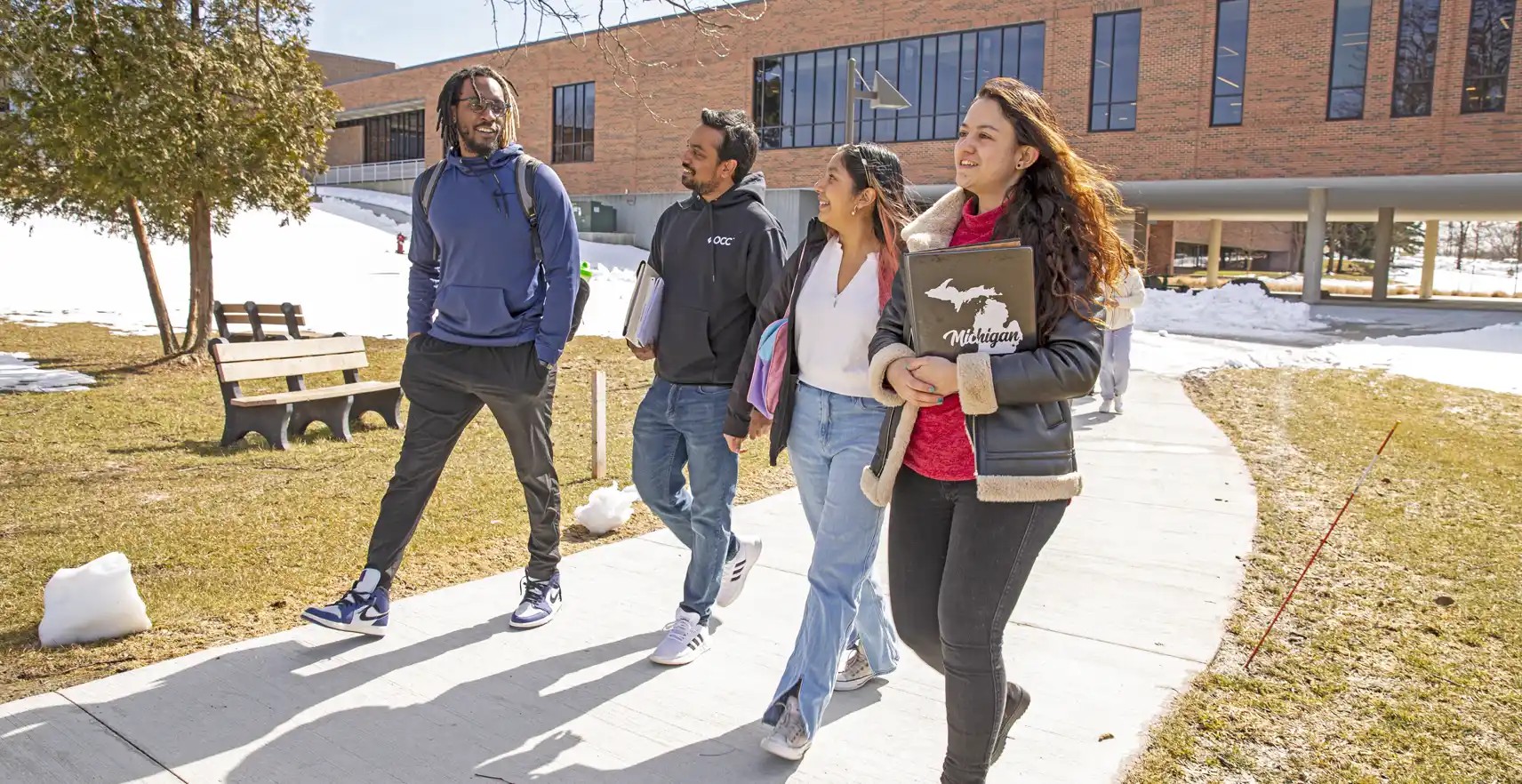 Students on OCC Campus