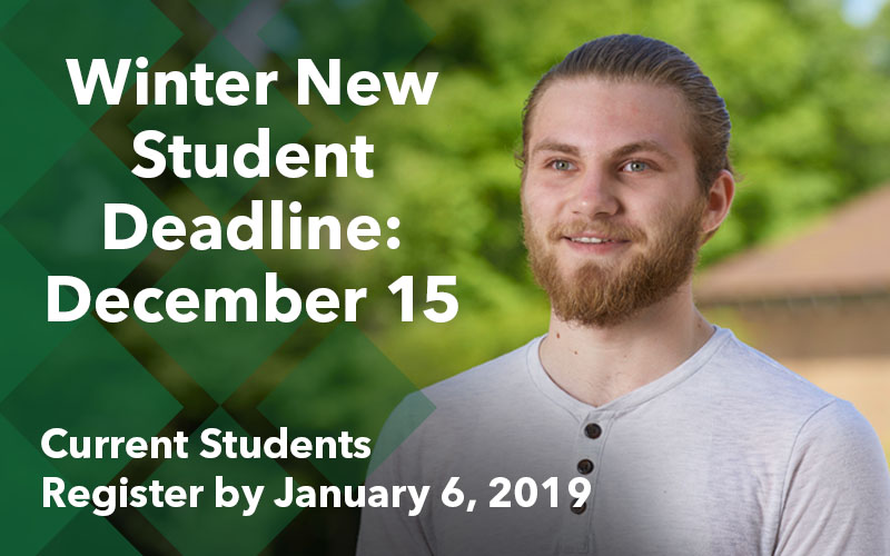 New student registration deadline.