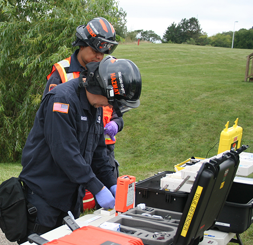 Homeland Security Men Working